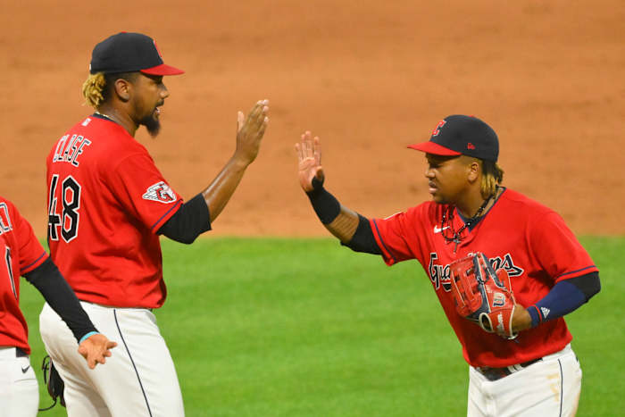 Emmanuel Clase and Jose Ramirez Jul 11 2022